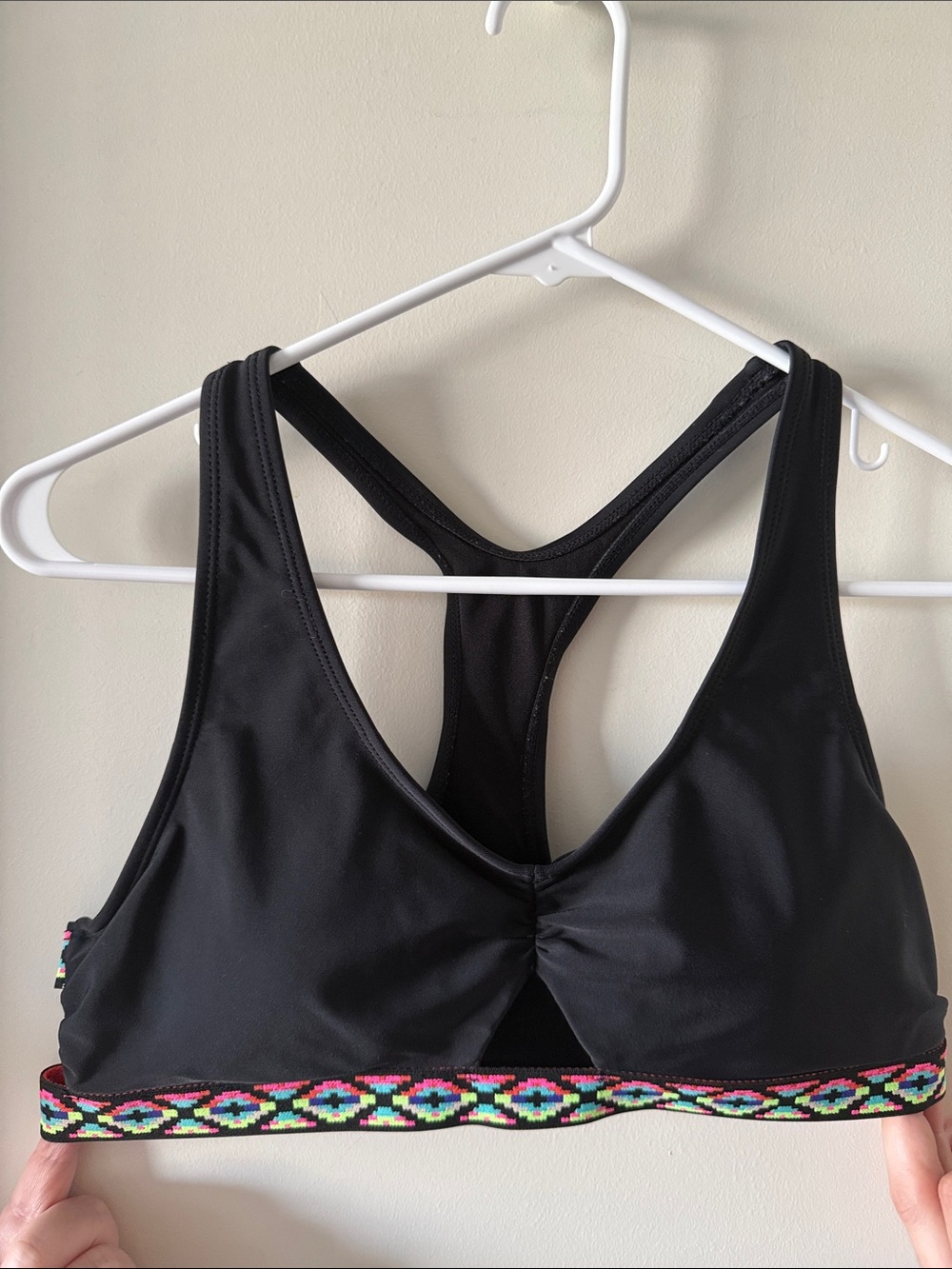 EUC Xhilaration Woven Strappy Swim Top